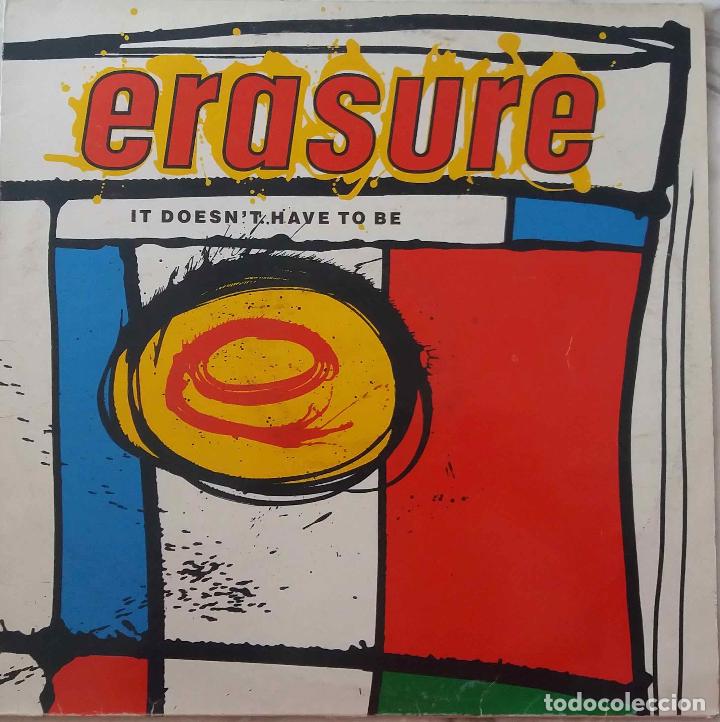 Discos de vinilo: ERASURE. IT DOESNT HAVE TO BE + 2. MAXI SINGLE ESPA&Ntilde;A - Foto 1