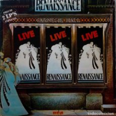 Discos de vinilo: RENAISSANCE LIVE AT CARNEGIE HALL. DOBLE LP ESPAÑA AÑO 1977, 2 DISCOS