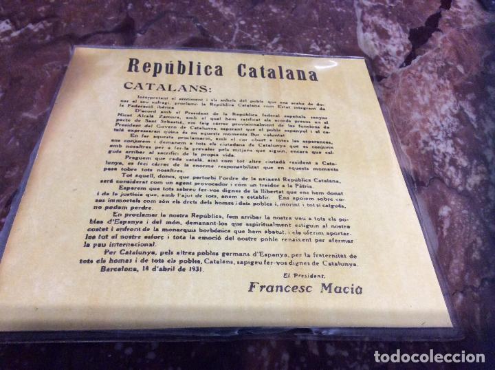 Discos de vinilo: REPUBLICA CATALANA - EDITADO EN FRANCIA - - Foto 2