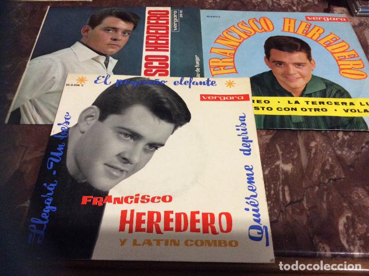 Discos de vinilo: FRANCISCO HEREDERO - LOTE DE TRES EPS - Foto 1