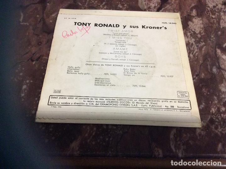 Discos de vinilo: TONY RONALD 1964 - Foto 2