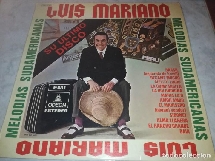Discos de vinilo: LUIS MARIANO-MELODIAS SUDAMERICANAS-ORIGINAL A&Ntilde;O 1970