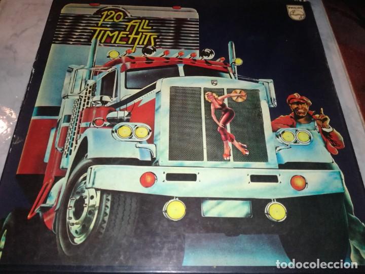 Discos de vinilo: CAJA DE 8 LPS Y LIBRETO-120 ALL TIME HITS-ORIGINAL ESPA&Ntilde;OL 1975