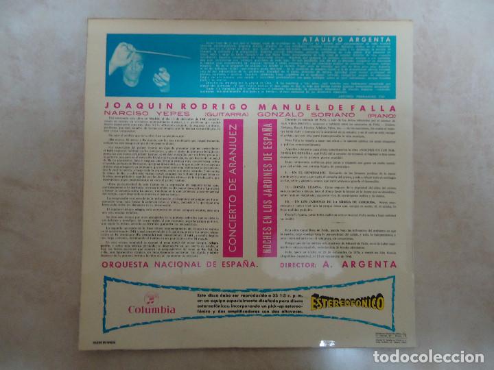 Discos de vinilo: DISCO LP DE VINILO CONCIERTO DE ARANJUEZ. - Foto 2