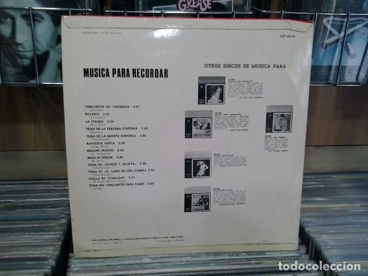 Discos de vinilo: Musica para recordar. RCA 1968, ref. MP 8012 -- LP - Foto 2