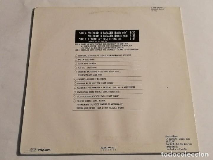 Discos de vinilo: Joe Dorff - Weekend In Paradise - 1989 - Foto 2
