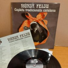 Discos de vinilo: NÚRIA FELIU / CUPLETS TRADICIONALS CATALANS / LP - NFP-1974 / CALIDAD LUJO. ****/****. Lote 224715045