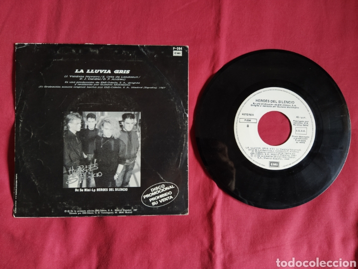Discos de vinilo: H&eacute;roes del silencio / La Lluvia Gris / Bunbury - Foto 4