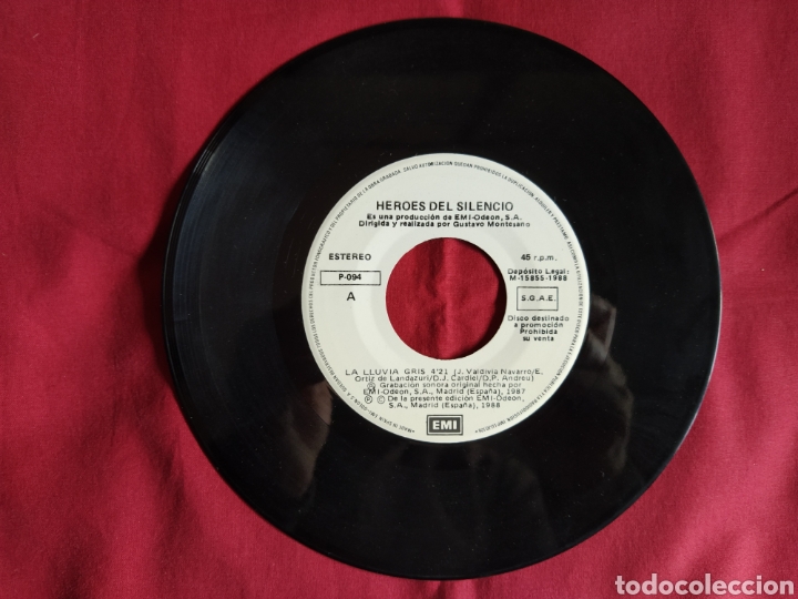Discos de vinilo: H&eacute;roes del silencio / La Lluvia Gris / Bunbury - Foto 5