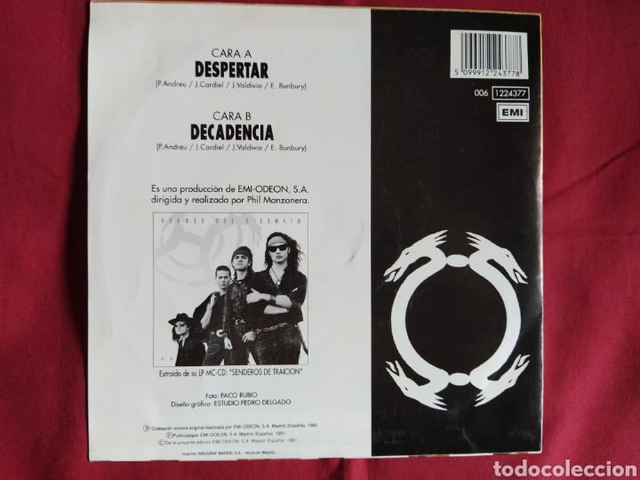Discos de vinilo: H&eacute;roes del Silencio / Despertar / Bunbury - Foto 2