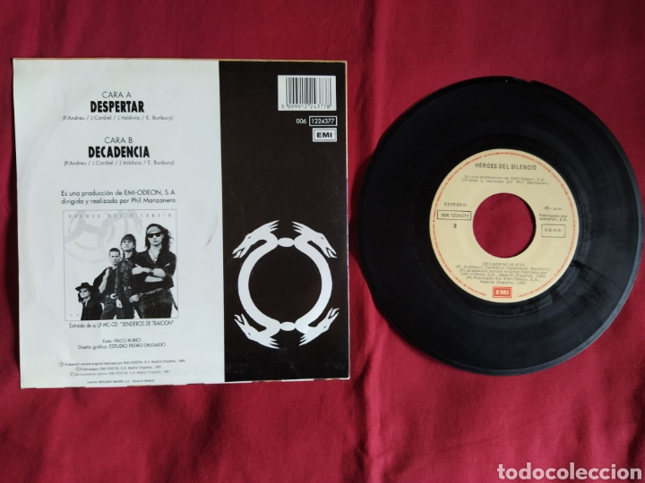 Discos de vinilo: H&eacute;roes del Silencio / Despertar / Bunbury - Foto 4