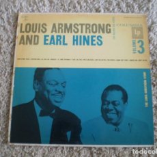 Discos de vinilo: LP. LOUIS ARMSTRONG AND EARL HINES. ORIGINAL AÑOS 50. ENCARTE COLUMBIA RECORDS