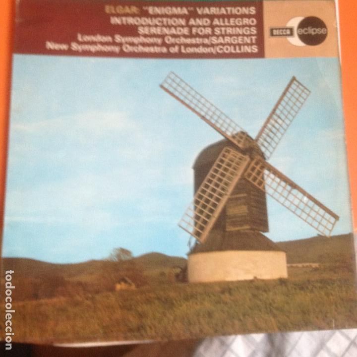 Discos de vinilo: LONDON SYMPHONY ORCHESTRA - ELGAR: ENIGMA - VARIATIONS - SERENADE FOR STRINGS - Foto 1