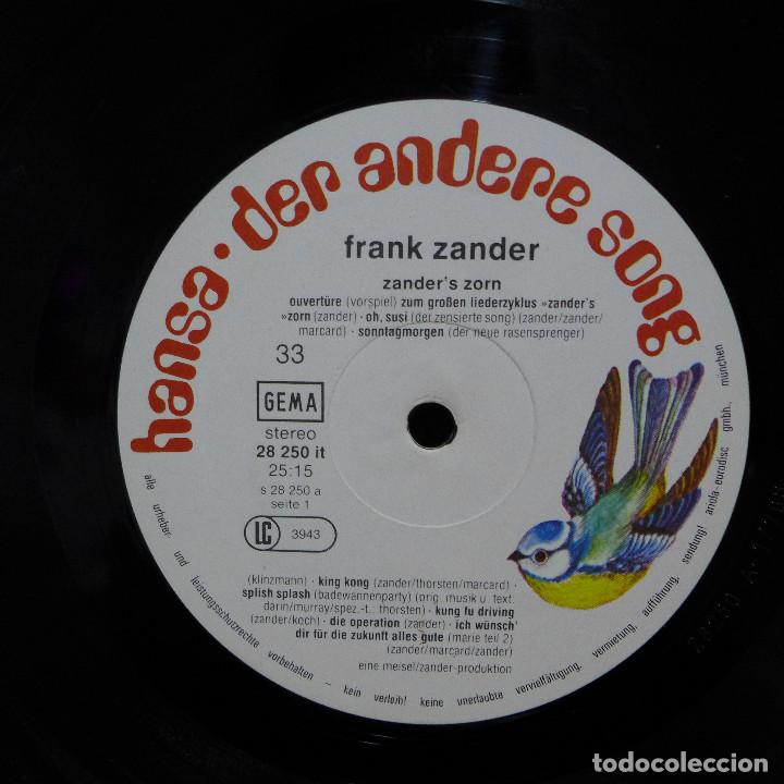 Discos de vinilo: FRANK ZANDER - ZANDERS ZORN - Foto 11