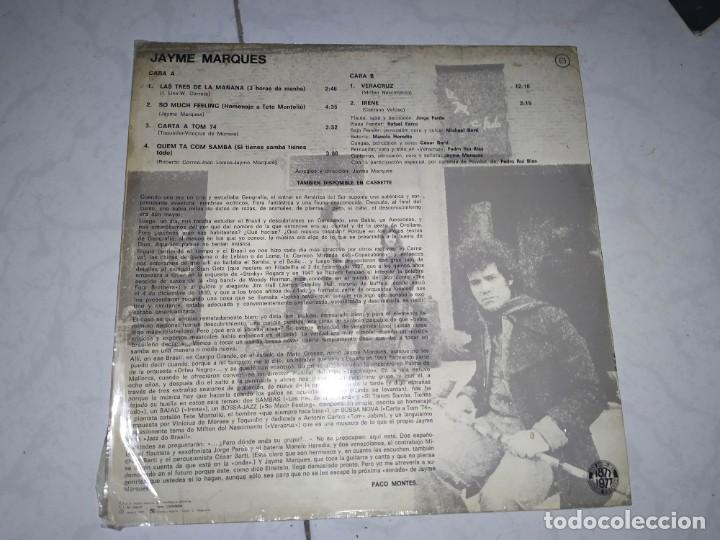Discos de vinilo: Jayme Marques - So Much Feeling LP . VER ESTADO - Foto 2