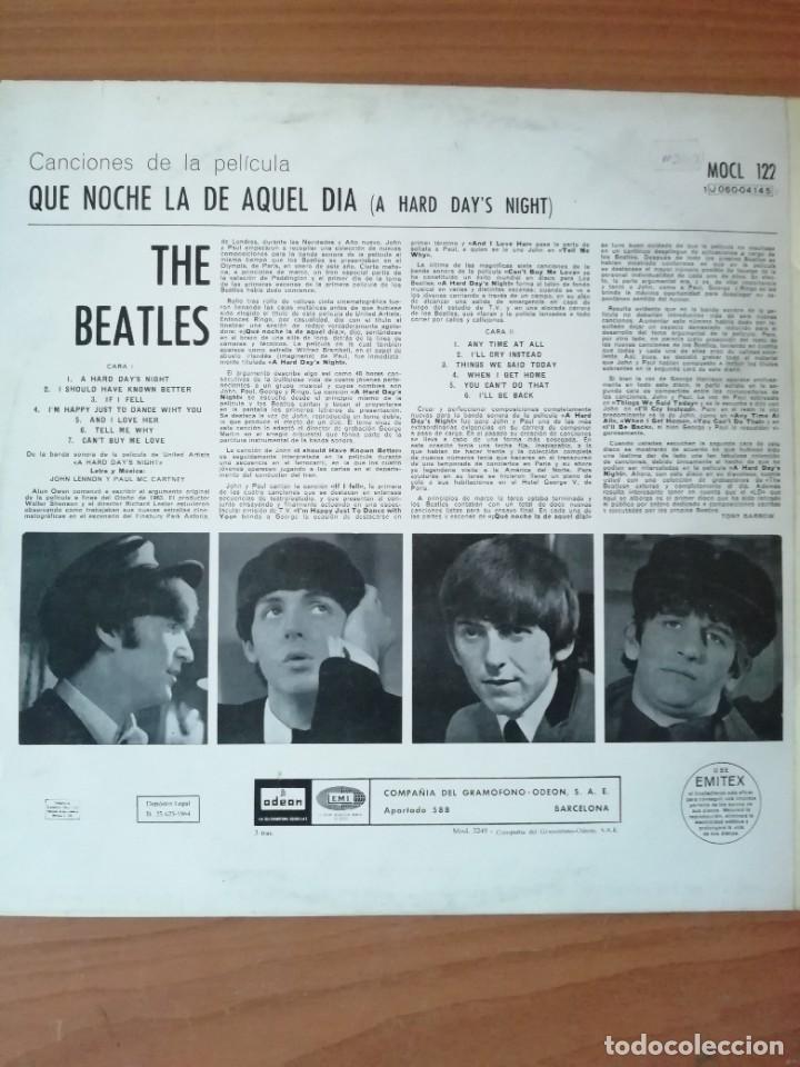 Discos de vinilo: Beatles. Que noche la de aquel dia - Foto 3