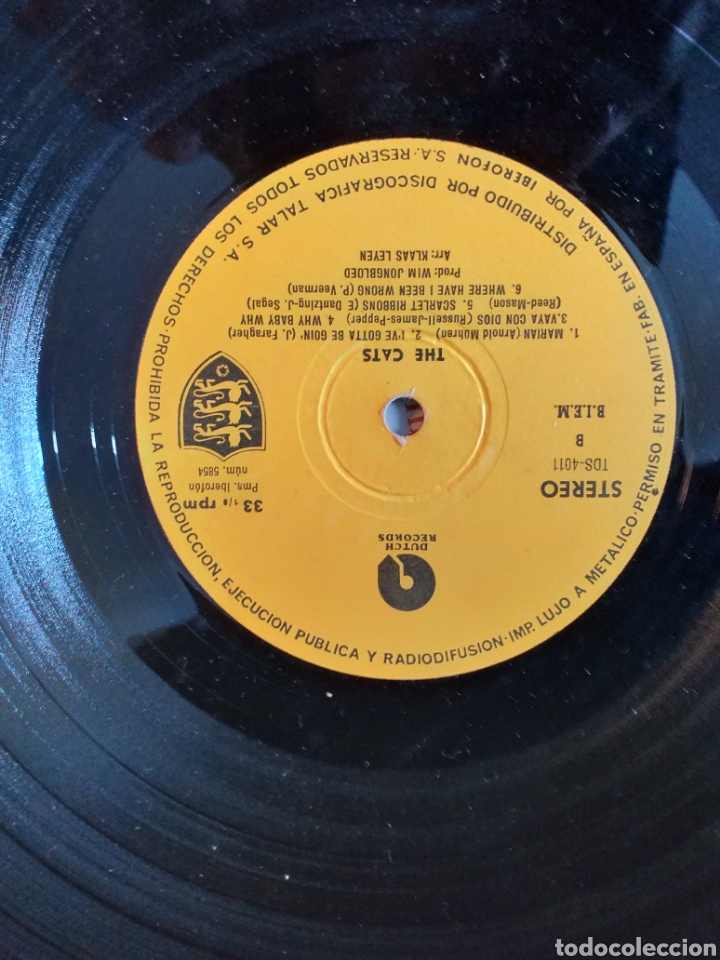 Discos de vinilo: THE CATS // 1971 // (VG VG). LP - Foto 3