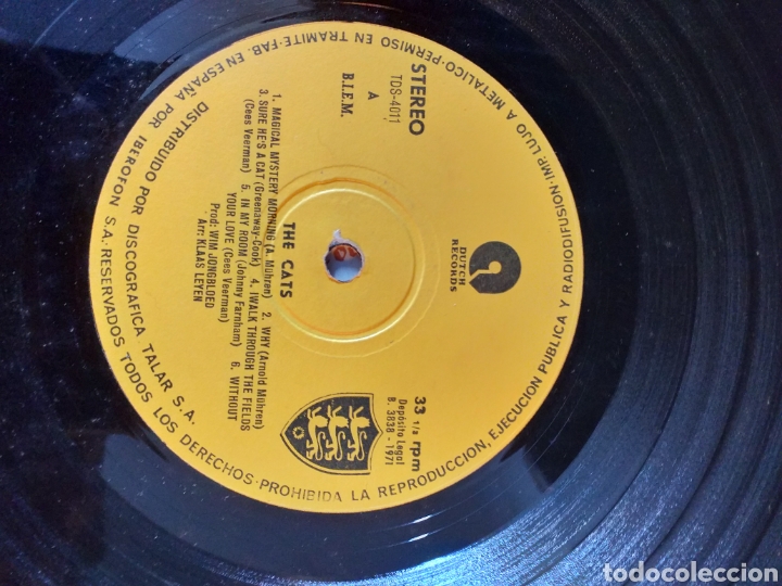 Discos de vinilo: THE CATS // 1971 // (VG VG). LP - Foto 4