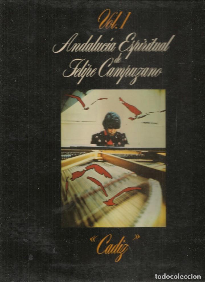 Discos de vinilo: DISCOS. LP. VINILO: ANDALUC&Iacute;A ESPIRITUAL DE FELIPE CAMPUZANO. VOL. 1. C&Aacute;DIZ. AMBAR 17 5002/ (ST/DS6)