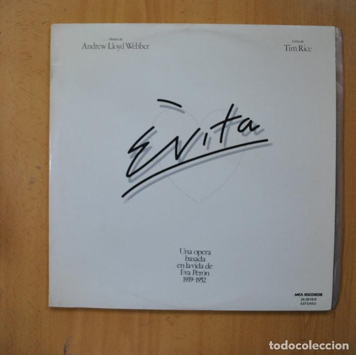 Discos de vinilo: ANDREW LLOYD WEBBER / TIM RICE - EVITA - GATEFOLD - 2 LP - Foto 1