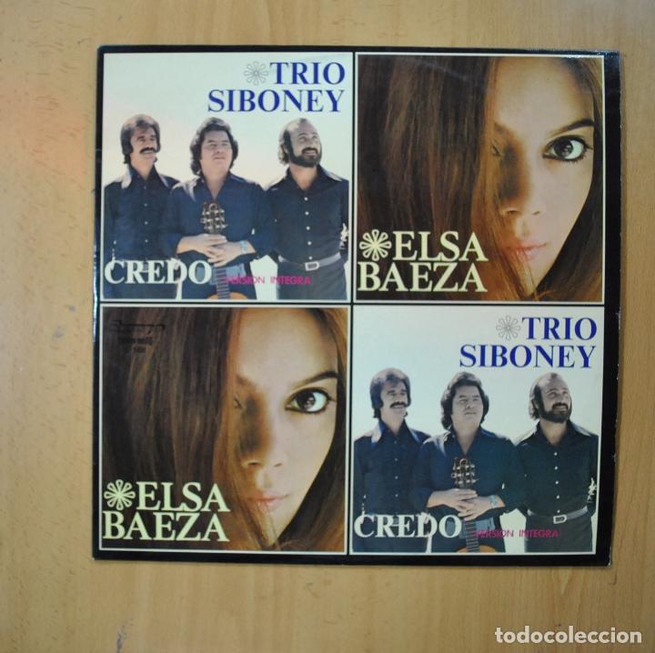 Discos de vinilo: TRIO SIBONEY / ELSA BAEZA - CREDO - LP - Foto 1