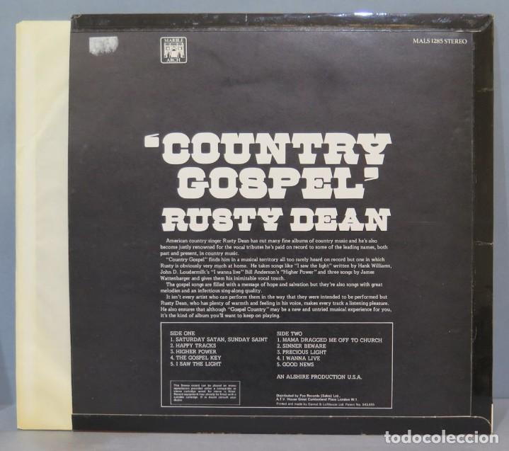 Discos de vinilo: LP. Rusty Dean. Country Gospel - Foto 2