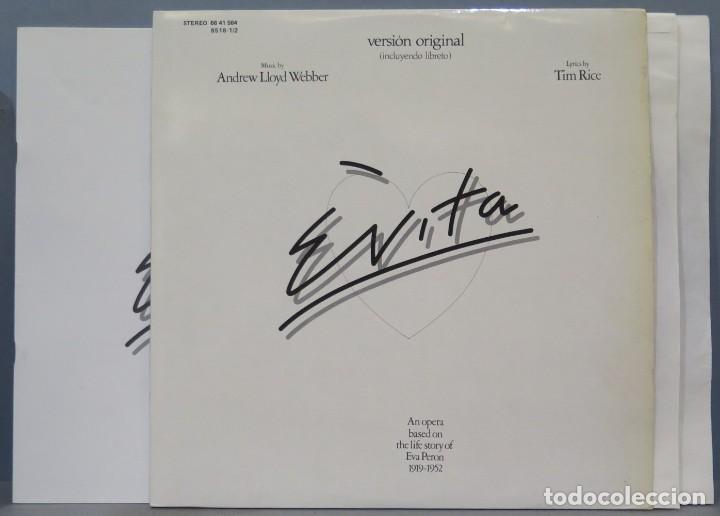 Discos de vinilo: 2 LP. ANDREW LLOYD WEBBER. TIM RICE. EVITA - Foto 1
