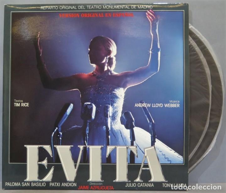 Discos de vinilo: 2 LP. EVITA. VERSION ORIGINAL EN ESPA&Ntilde;OL - Foto 1