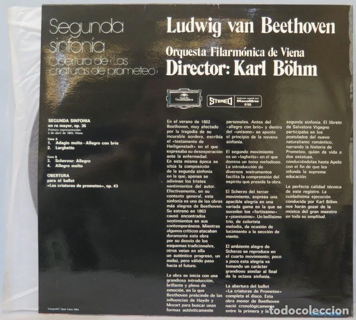 Discos de vinilo: LP. SEGUNDA SINFONIA. BEETHOVEN - Foto 2