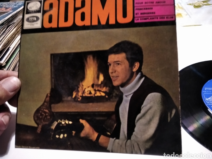 Discos de vinilo: Adamo single, un mech&oacute;n de cabello - Foto 2