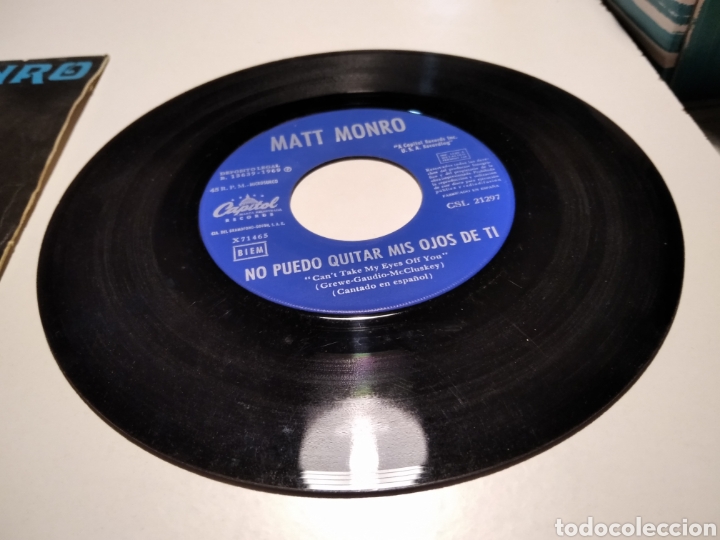 Discos de vinilo: Single Matt Monro - Foto 2