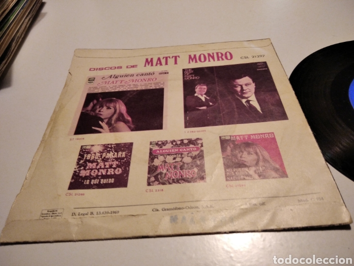 Discos de vinilo: Single Matt Monro - Foto 4
