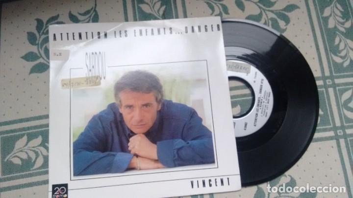 Discos de vinilo: SINGLE (VINILO) DE MICHEL SARDOU A&Ntilde;OS 80 - Foto 1