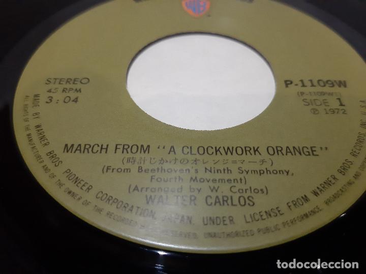 Discos de vinilo: WALTER CARLOS -MARCH FROM &rdquo;A CLOCKWORK ORANGE&rdquo;- (1972) SINGLE 7&rdquo; - Foto 3