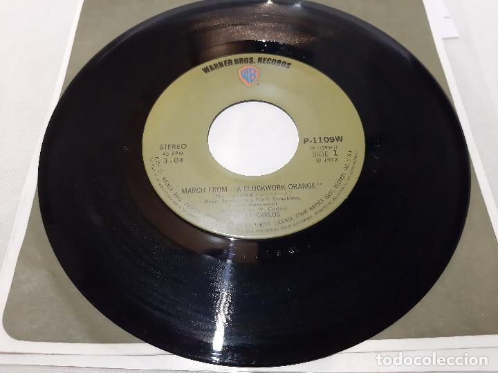 Discos de vinilo: WALTER CARLOS -MARCH FROM &rdquo;A CLOCKWORK ORANGE&rdquo;- (1972) SINGLE 7&rdquo; - Foto 4