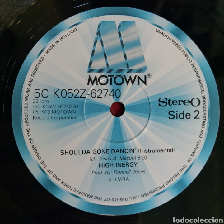 Discos de vinilo: Maxi single High inergy - Shoulda gone dancin - Foto 3