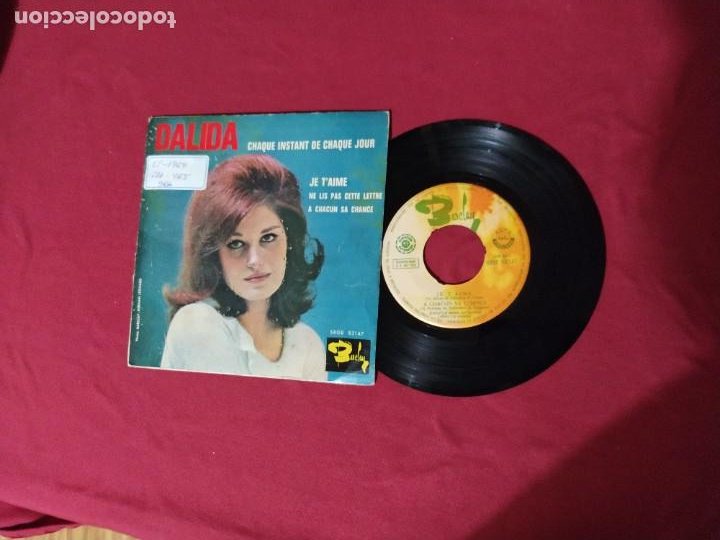 DALIDA EP CHAQUE INSTANT DE CHAQUE JOUR 1964 SPA VER FOTO (Música - Discos de Vinilo - EPs - Canción Francesa e Italiana)