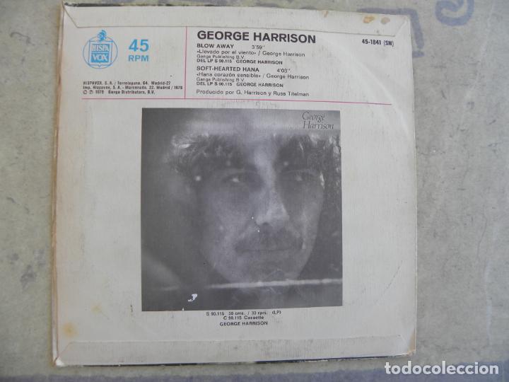Discos de vinilo: GEORGE HARRISON -BLOW AWAY -SINGLE 1979 - Foto 2