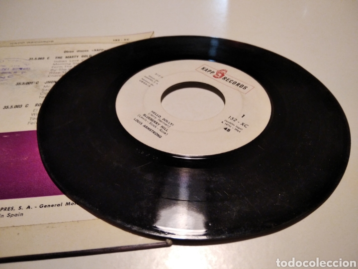 Discos de vinilo: Louis Armstrong single - Foto 4