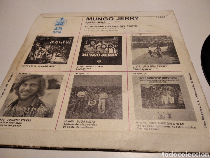 Discos de vinilo: Mungo jerry - Foto 3