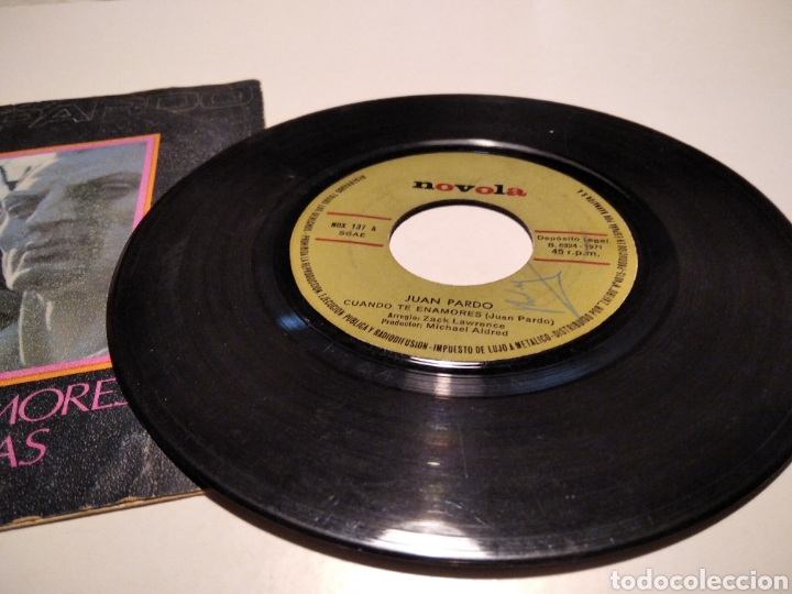 Discos de vinilo: Juan Pardo, cuando te enamores - Foto 4