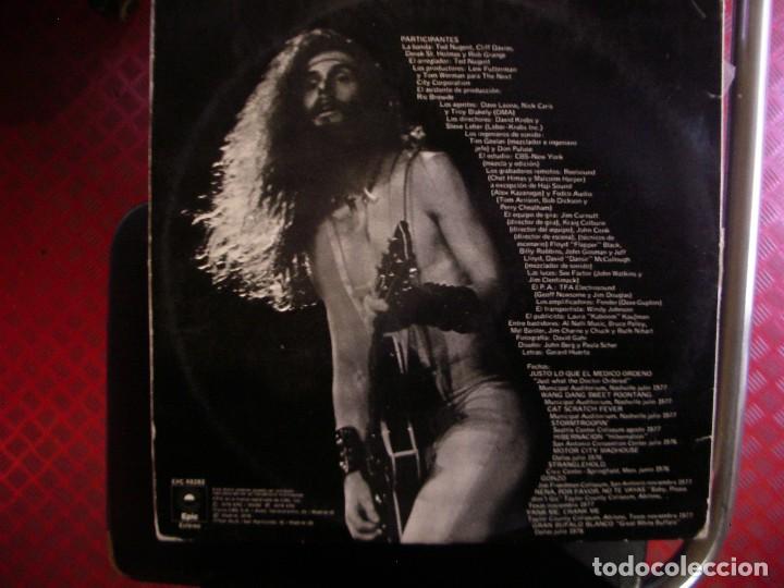 Discos de vinilo: TED NUGENT- LIVE GONZO! DOBLE LP. TOCADO - Foto 2