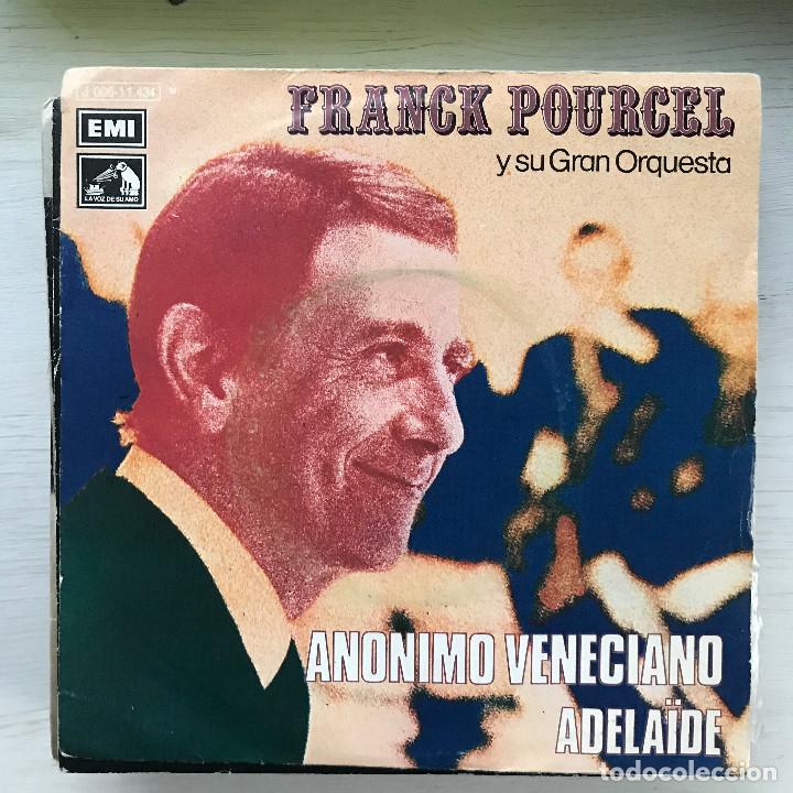 Discos de vinilo: FRANCK POURCEL - AN&Oacute;NIMO VENECIANO / ADELAIDE - SINGLE EMI 1971 - Foto 1