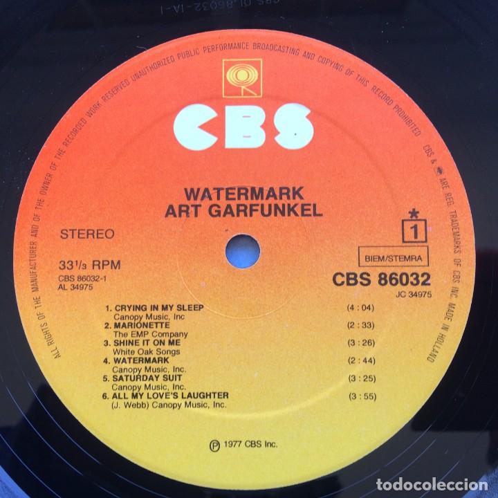 Discos de vinilo: Art Garfunkel &lrm;&ndash; Watermark Holanda,1977 CBS - Foto 4
