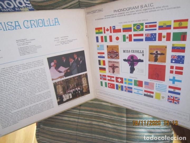 Discos de vinilo: LOS FRONTERIZOS - MISA CRIOLLA LP - ORIGINAL ARGENTINO - PHILIPS RECORDS 1965 - GATEFOLD COVER - - Foto 4 - 225268536
