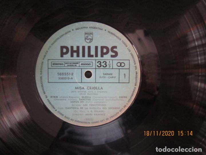 Discos de vinilo: LOS FRONTERIZOS - MISA CRIOLLA LP - ORIGINAL ARGENTINO - PHILIPS RECORDS 1965 - GATEFOLD COVER - - Foto 5 - 225268536