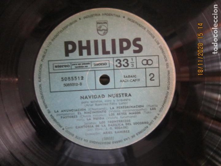 Discos de vinilo: LOS FRONTERIZOS - MISA CRIOLLA LP - ORIGINAL ARGENTINO - PHILIPS RECORDS 1965 - GATEFOLD COVER - - Foto 6 - 225268536