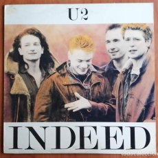 Discos de vinilo: U2 ‎- INDEED LP 198? UNOFFICIAL -DEMOS 1978-9 + SELF AID CONCERT DUBLIN 86 MUY RARO. Lote 225304820