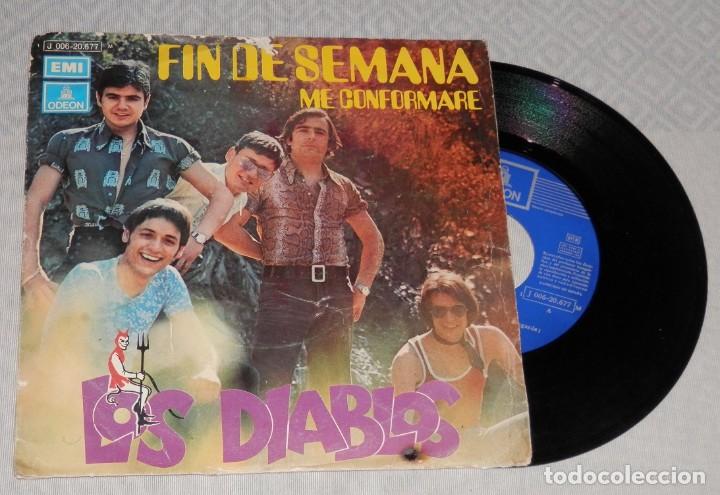 Discos de vinilo: UN VINILLO SINGLE DE LA BANDA LOS DIABLOS - Foto 1
