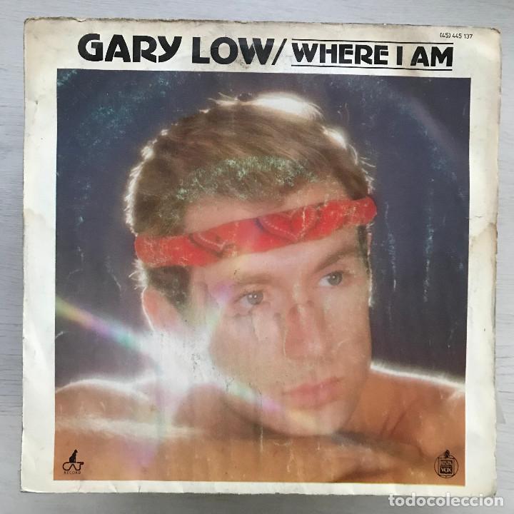 Discos de vinilo: GARY LOW - WHERE I AM / NON-STOP SEARCHING - SINGLE HISPAVOX 1983 - Foto 1